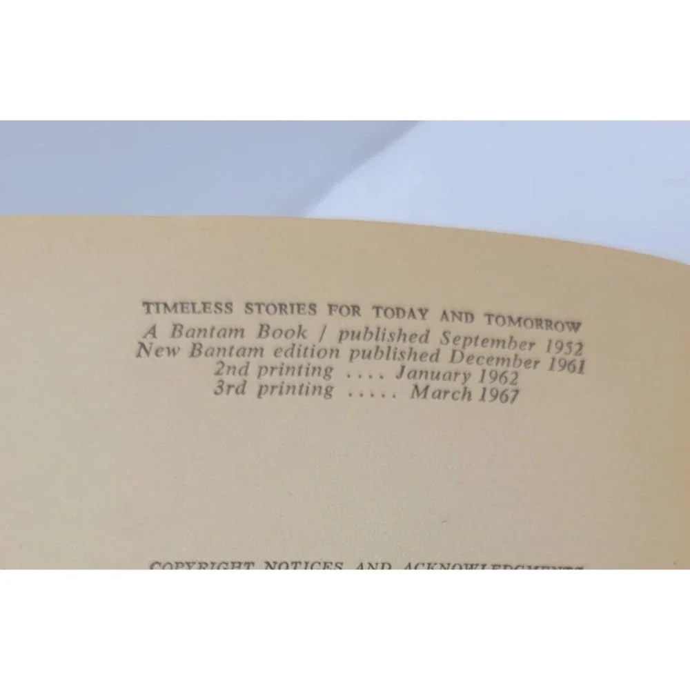 Timeless Stories For Today and Tomorrow by Ray Bradbury 6th Print 1967 PB Bantam
